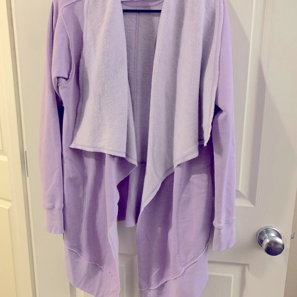 Calvin Klein Lavender Shawl Sweater